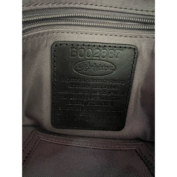 Brighton Koko Metallic Organizer Pewter Heart To Heart Crossbody Wallet H5518R - Picture 8 of 10